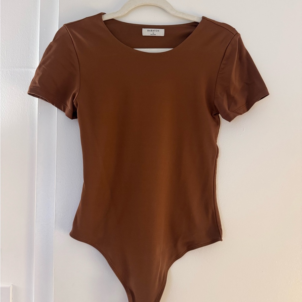 Aritzia Babaton Brown Bodysuit
